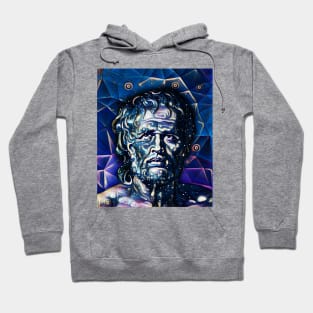 Lucius Annaeus Seneca Dark night Portrait | Lucius Annaeus Seneca Artwork 5 Hoodie